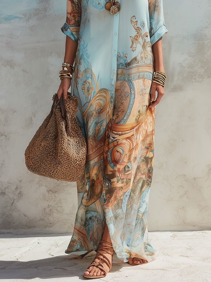 Lorna | Hemdblusenkleid Mediterraneo