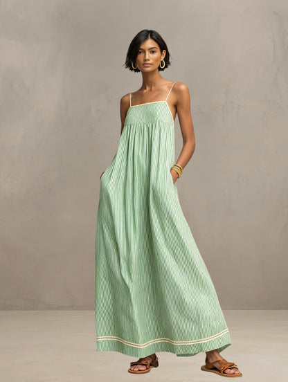 PAMELA | FLIEßENDES SOMMER MAXIKLEID