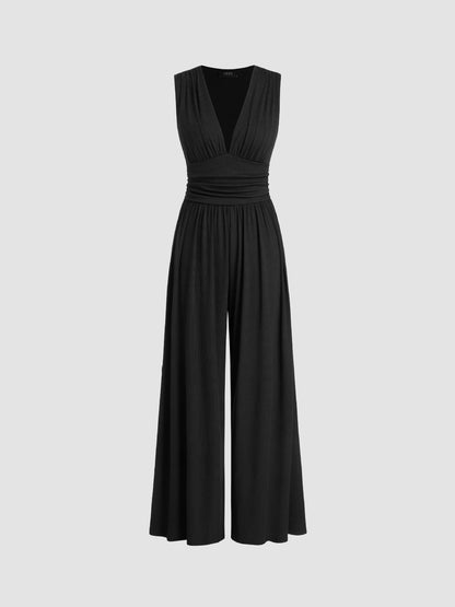 CHARITY – Schicker ärmelloser Jumpsuit mit weitem Bein