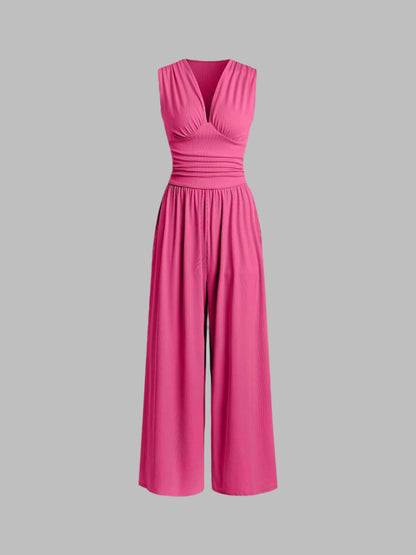 CHARITY – Schicker ärmelloser Jumpsuit mit weitem Bein