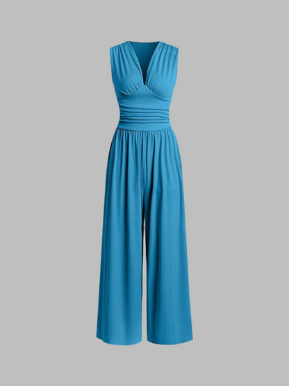 CHARITY – Schicker ärmelloser Jumpsuit mit weitem Bein