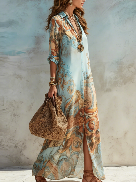 Lorna | Hemdblusenkleid Mediterraneo